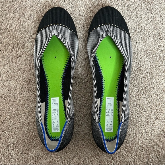 Rothy’s The Flat in Grey Mist Captoe 10.5 - Picture 4 of 16